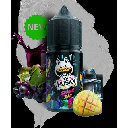 Жидкость Husky Premium Spark Day (Газировка Виноград Манго Лёд) 30 мл 20мг